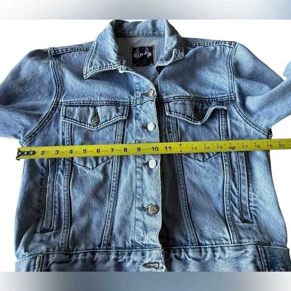 Vintage 90s Harley Davidson Denim Trucker Jacket, Women’s Small embroidered - Picture 10 of 12